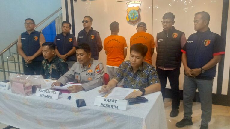 Polresta Manado Berhasil Ungkap Kasus Korupsi Tanggul Penahan Tebing di Malalayang