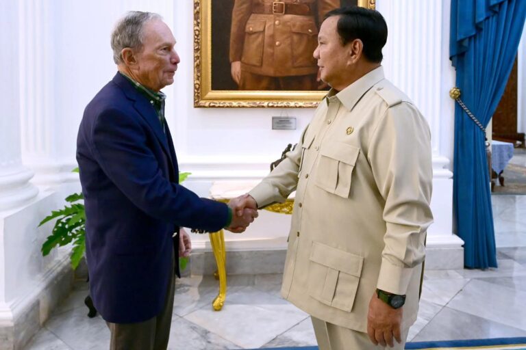 Presiden Prabowo Terima Michael Bloomberg, Fokus Penguatan SDM dan Kesehatan Publik